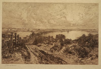 Morgon, Hook Pond, East Hampton av Thomas Moran