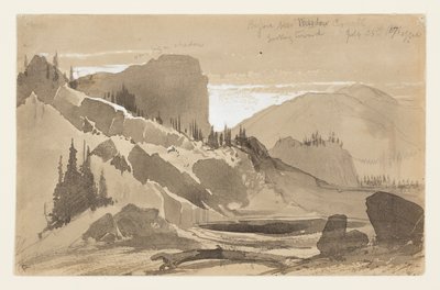 Nära Meadow Creek, Utah av Thomas Moran