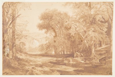 På Upper Delaware (efter en kolritning) av Thomas Moran