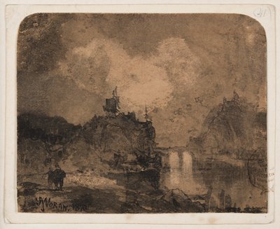 River Scene, Grand Canyon, Colorado av Thomas Moran