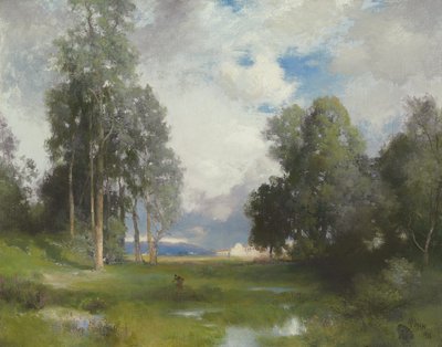 Santa Barbara Mission, 1916 av Thomas Moran