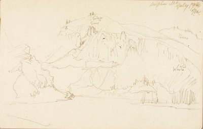 Sulphur Mountain av Thomas Moran