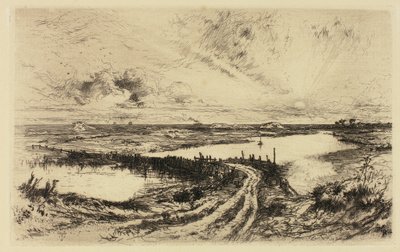Sunrise—The Pond, East Hampton av Thomas Moran