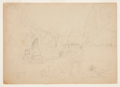 Canyon of the Rio Virgin, södra Utah av Thomas Moran