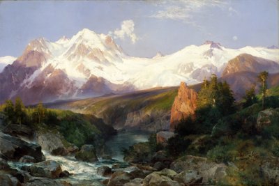 Teton Range, 1897 av Thomas Moran