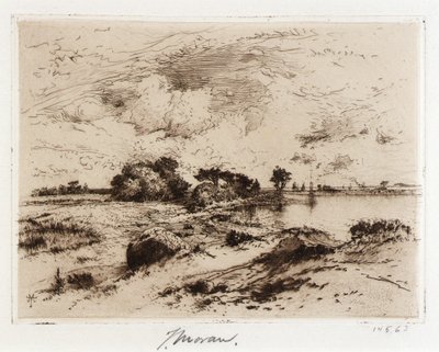 Three Mile Harbor Easthampton, L.I. av Thomas Moran