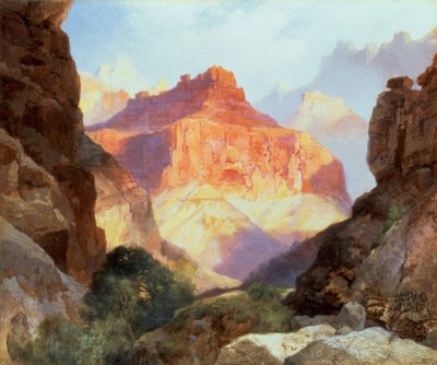 Under den röda muren, Grand Canyon of Arizona, 1917 av Thomas Moran