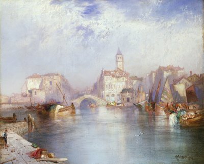 Venetianska kanalen, 1896 av Thomas Moran