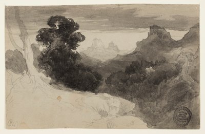 Utsikt över Tetons, Wyoming av Thomas Moran