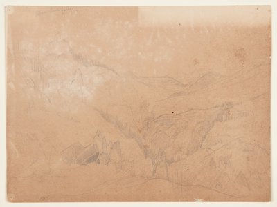 Yellowstone, ovanför Tower Falls av Thomas Moran