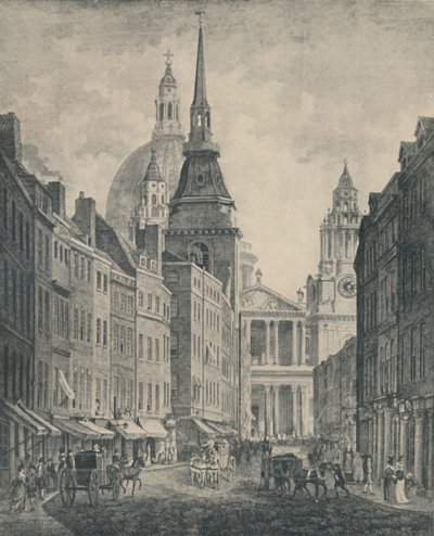 "Shopping i Ludgate Street, 1795", 1920 av Thomas Morris