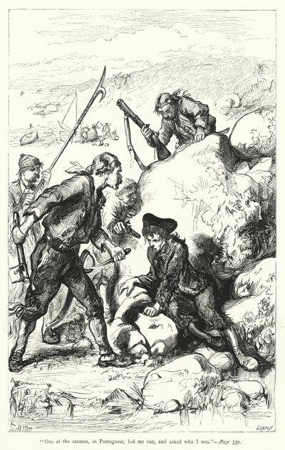Illustration för Gullivers resor av Jonathan Swift (gravyr) av Thomas Morten