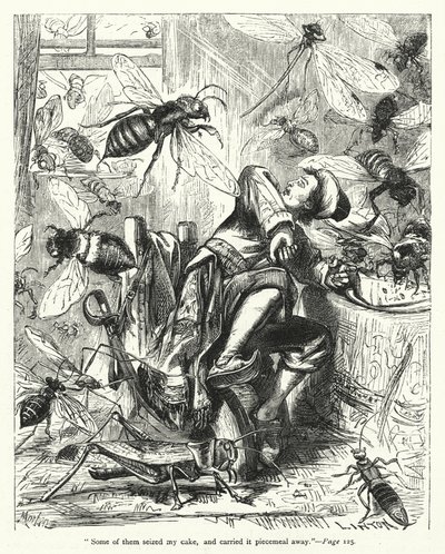 Illustration för Gullivers resor av Jonathan Swift (gravyr) av Thomas Morten