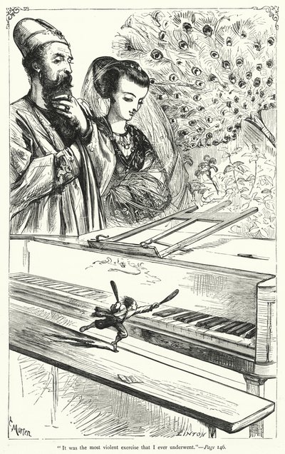 Illustration för Gullivers resor av Jonathan Swift (gravyr) av Thomas Morten