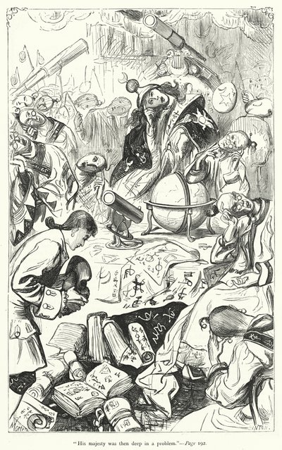 Illustration för Gullivers resor av Jonathan Swift (gravyr) av Thomas Morten