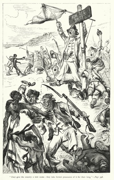 Illustration för Gullivers resor av Jonathan Swift (gravyr) av Thomas Morten