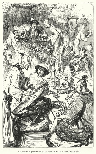 Illustration för Gullivers resor av Jonathan Swift (gravyr) av Thomas Morten