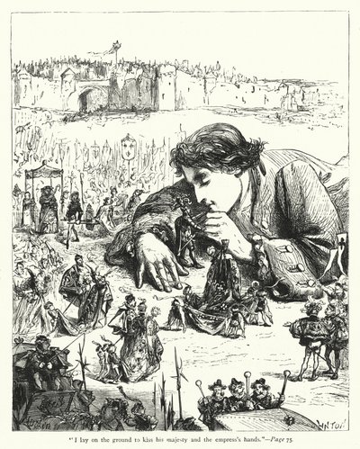Illustration för Gullivers resor av Jonathan Swift (gravyr) av Thomas Morten