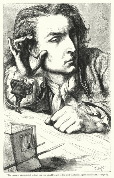 Illustration för Gullivers resor av Jonathan Swift (gravyr) av Thomas Morten