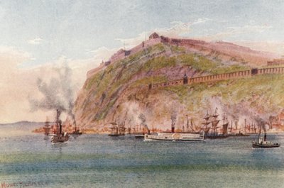 The Citadel, Quebee (färglitografi) av Thomas Mower Martin