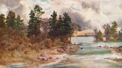 Ottawa vid Vaudreuil (färglitografi) av Thomas Mower Martin