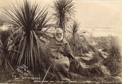 Sist i loppet, Matene Korako Wera. Ote Hapu Ngatimamoe, ca 1895 (albumtryck) av Thomas Muir