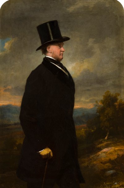 Porträtt av John George Weld Forester, 2nd Lord Forester (1801-1874), ca 1832-66 (olja på duk) av Thomas Musgrave Joy