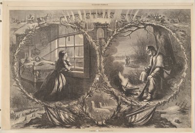 Julafton 1862 från Harpers Weekly, 3 januari 1863. av Thomas Nast