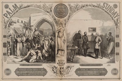 Palmsöndagen från Harpers Weekly Magazine, 20 maj av Thomas Nast