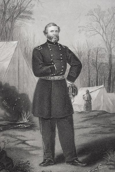 Porträtt av general George Henry Thomas (1816-70) av Thomas Nast