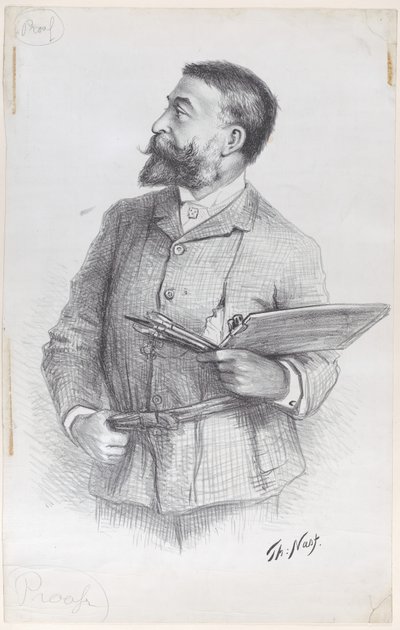 Porträtt av konstnären av Thomas Nast