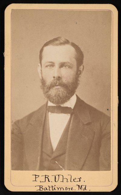 Porträtt av Philip Reese Uhler 1835-1913, cirka 1860-talet. av Thomas P Varley