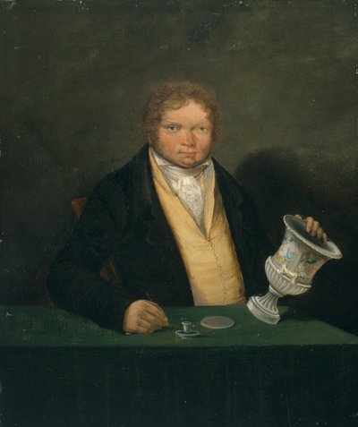 Självporträtt (ca 1810-1820) (olja på pannå) av Thomas Pardoe