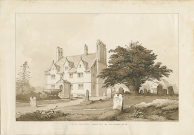 Forton Hall: tvättritning, nd [?1838] (ritning) av Thomas Peploe Wood