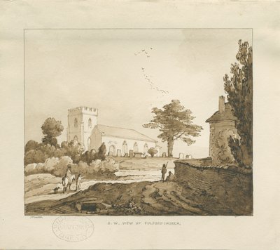 Fulford Church: sepiateckning av Thomas Peploe Wood