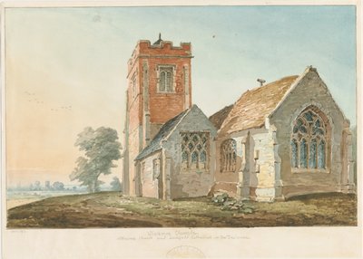 Wichnor Church: akvarellmålning av Thomas Peploe Wood