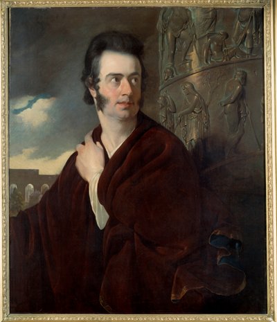Förmodat porträtt av Lord Byron (1788 - 1824) brittisk poet. Målning av Thomas Phillips (1770-1845) Ec. Ang. av Thomas Phillips