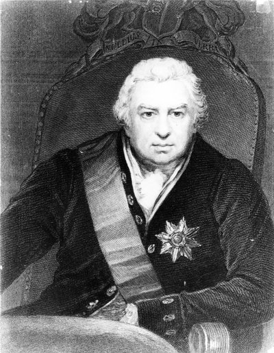 Sir Joseph Banks, ca 1830-talet (gravyr) av Thomas Phillips