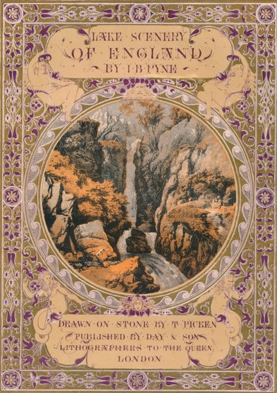 Frontispice till Lake Scenery of England av J. B. Pyne, 1850-talet. av Thomas Picken