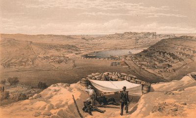Sebastopols stadsbatterier eller inre befästningar, 1856 av Thomas Picken