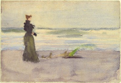 Kvinna på stranden av Thomas Pollock Anshutz