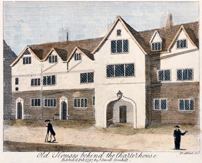 Hus bakom Charterhouse Hospital, London, 1797. av Thomas Prattent