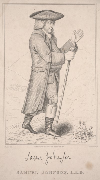 Samuel Johnson, På hans höglandsturné 1773 av Thomas Priscott