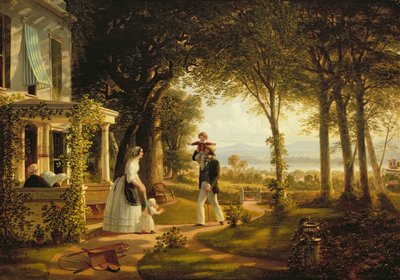 Hem till familjen, 1852 av Thomas Pritchard Rossiter