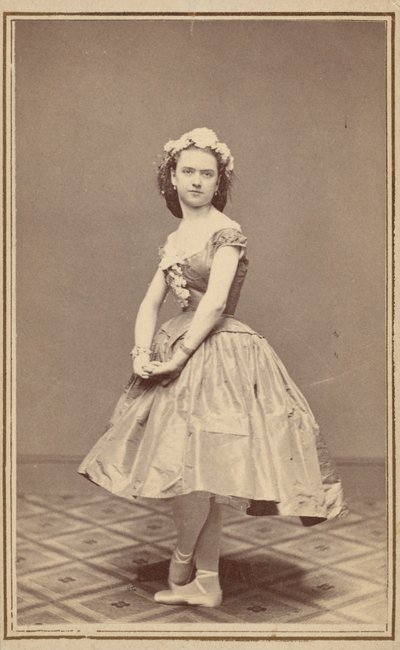 Porträtt av en balettdansös,ca. 1860 (foto) av Thomas Rice Burnham