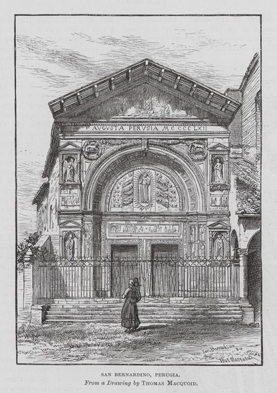 San Bernardino, Perugia (gravyr) av Thomas Robert Macquoid