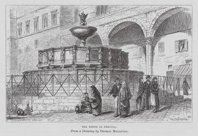 Fonte Di Perugia (gravyr) av Thomas Robert Macquoid