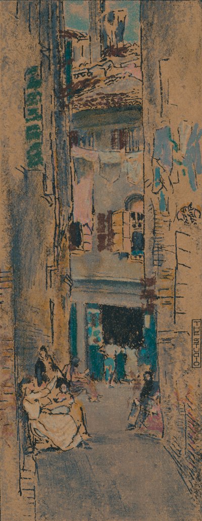 Bead Stringers, Venedig, c1904 av Thomas Robert Way