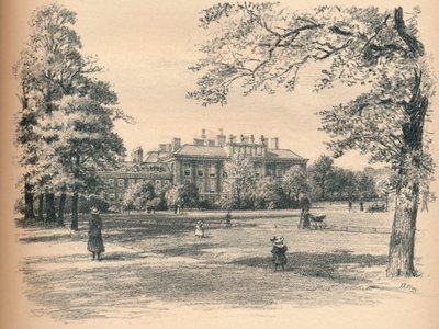 South Front of Kensington Palace, 1902 av Thomas Robert Way
