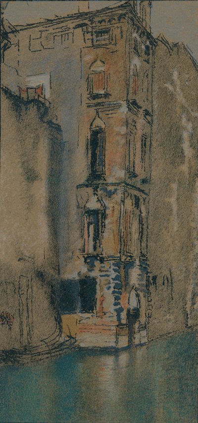 Den gamla marmorhallen, Venedig, c1904 av Thomas Robert Way